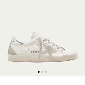 Silver Golden Goose Superstar Sneakers